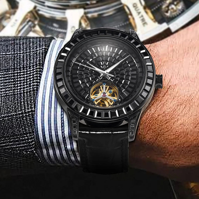 Haemmer Jacob Tourbillon Leather Watch
