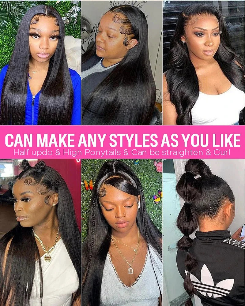 Brazilian Straight Human Hair Wig.Frontal Wig for women.