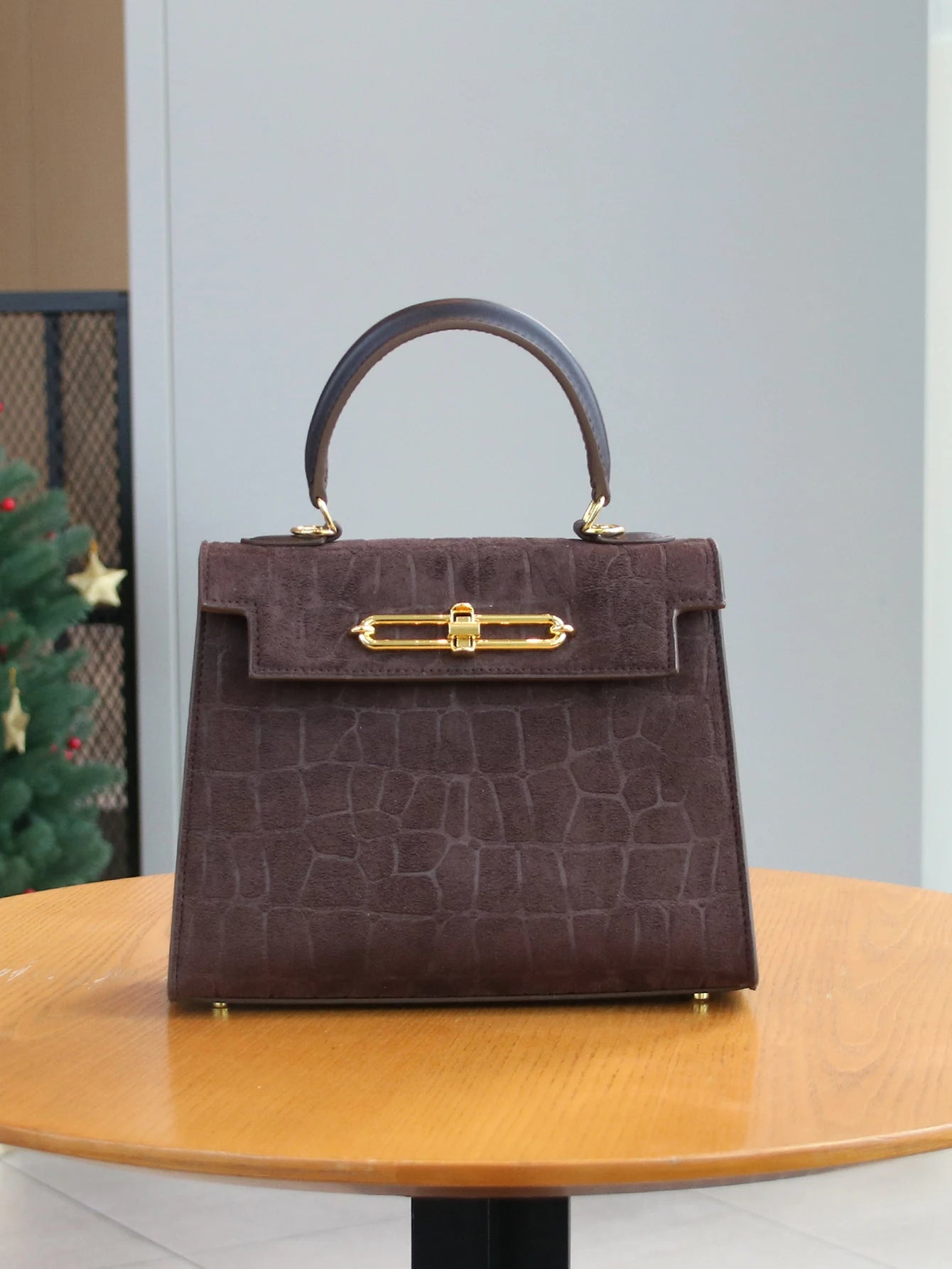 Fall/Winter Frosted Crocodile Fashion Handbag