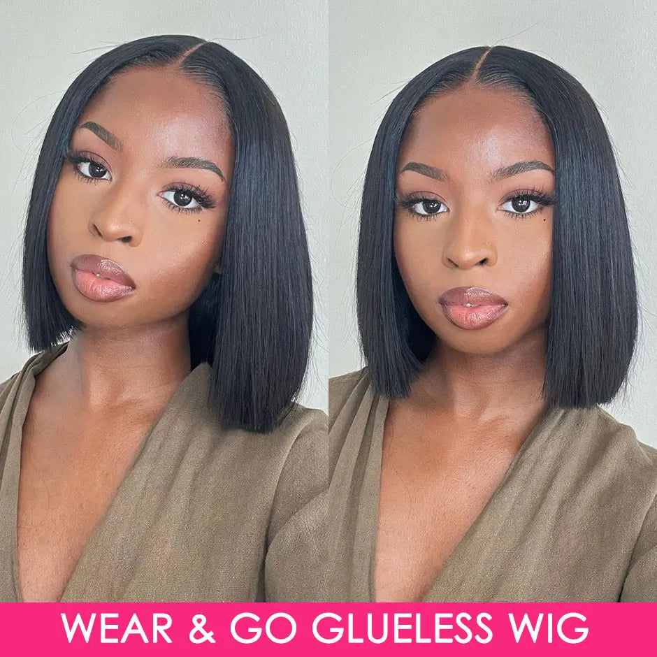 Glueless Ready to Go Bob Wigs Human Hair.