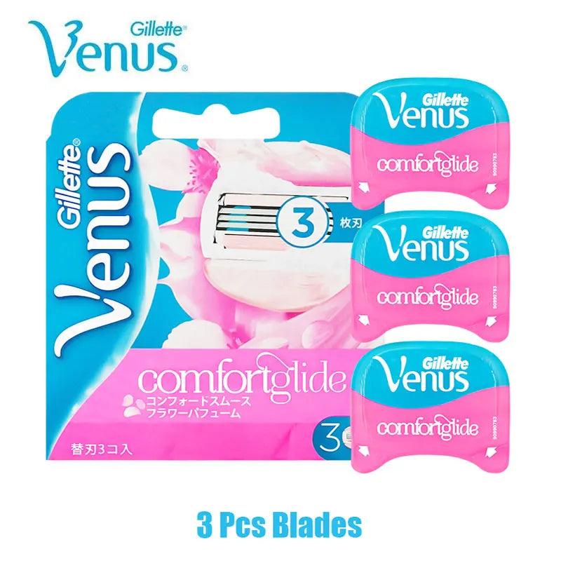 Gillette Venus 3-Layer Women’s Safety Razor Blades for Smooth Face, Arm & Leg Shaving