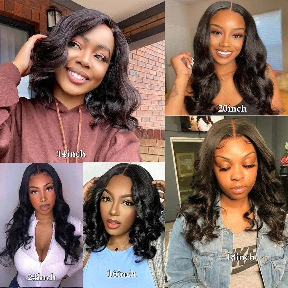 Peruvian Body Wave Bob Wig Lace Front Wigs.