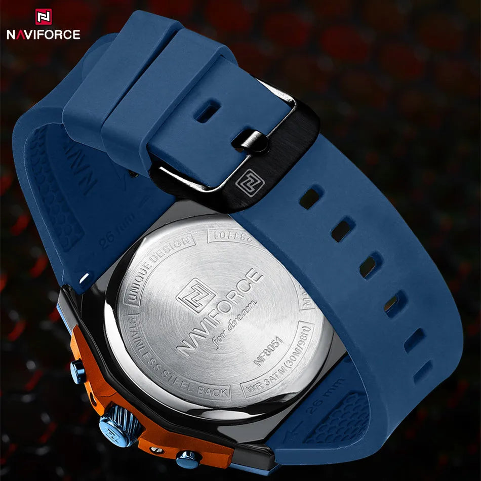 High Quality Luxury Original Men Watch with Silicone Strap.