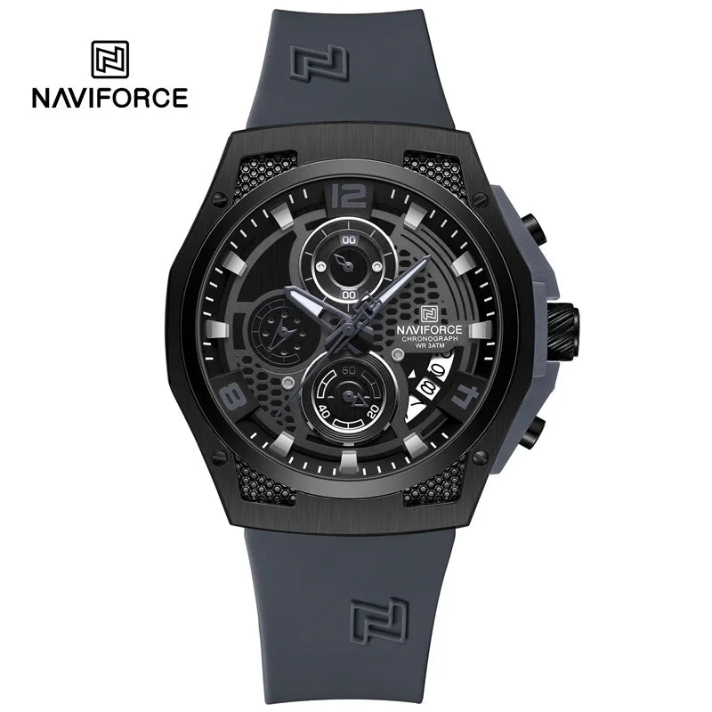 High Quality Luxury Original Men Watch with Silicone Strap.