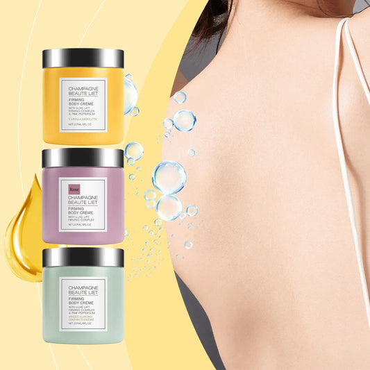 Champagne Firming Body Cream with Pepperslim – Daily Hydrating Tightening Lotion - Maison Novaire