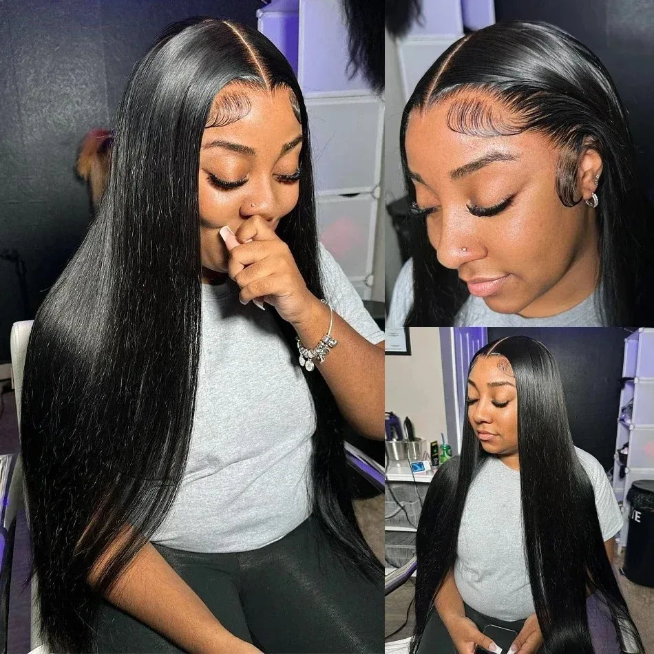 200 Density 13x4 13x6 HD Transparent Straight Lace For Black Women.