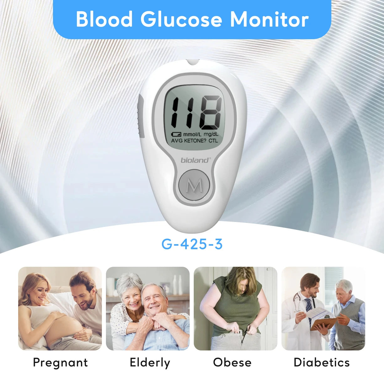 Blood Glucose Meter with Bllod Sugar Test Strips