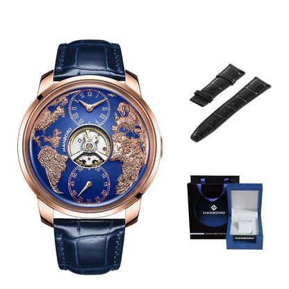 HANBORO World Time Automatic Watch