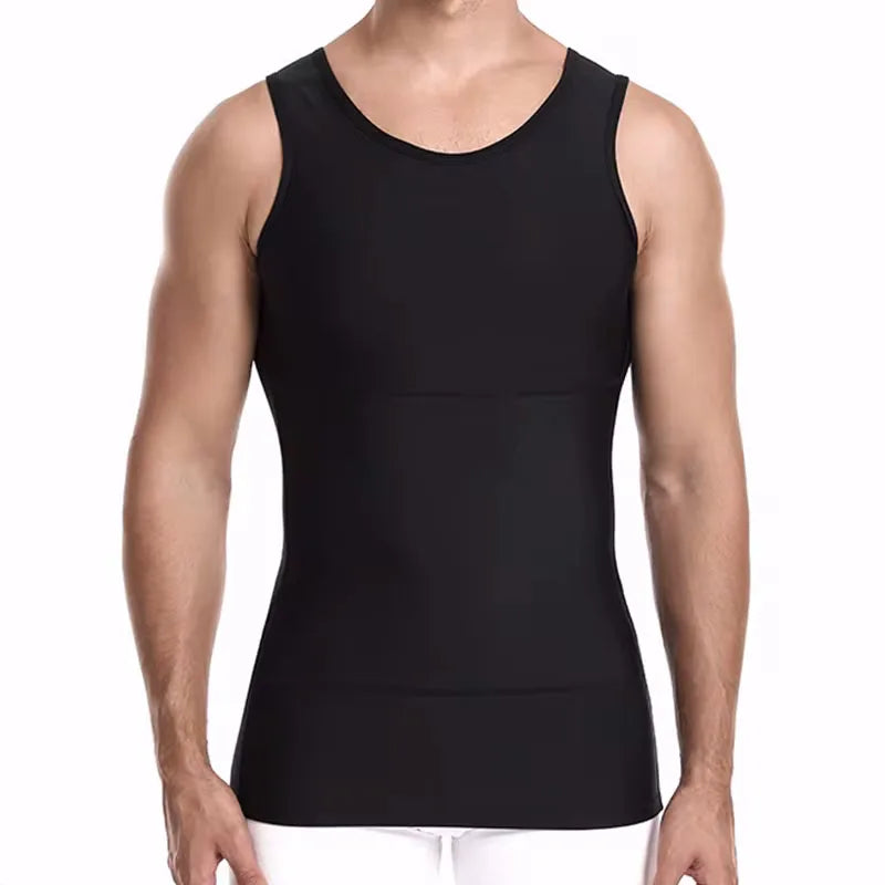 Men Body Shaper and Undershirt Compression Vest.