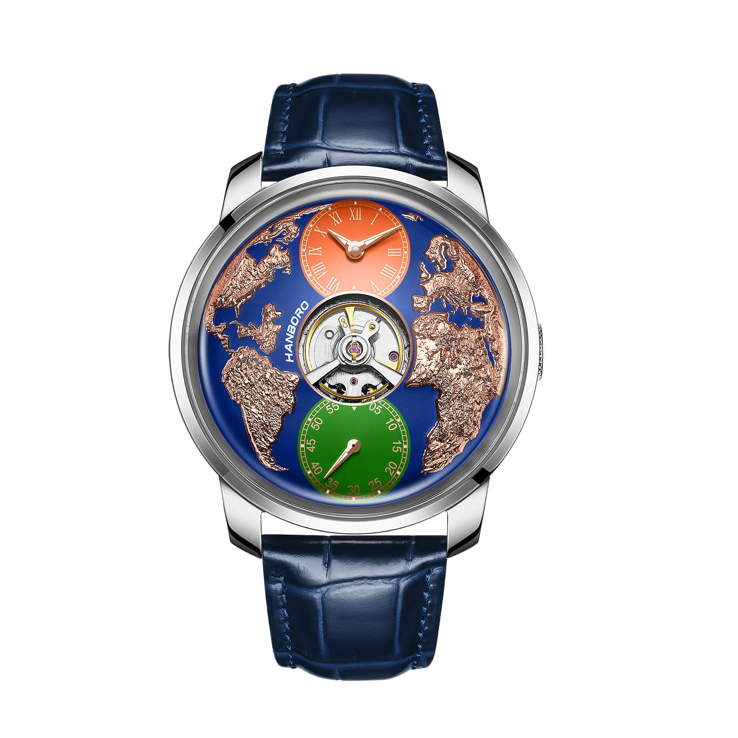 HANBORO World Time Automatic Watch