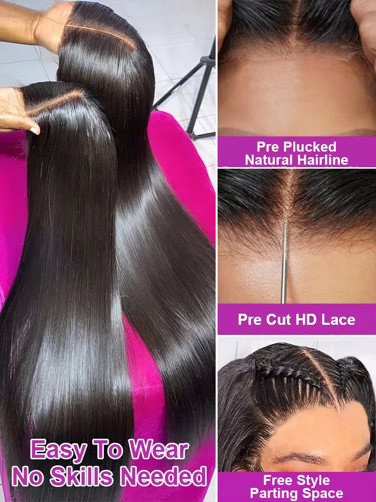 Raw Vietnamese Hair Wigs Bone Straight.