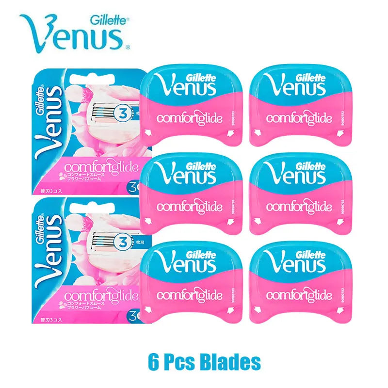 Gillette Venus 3-Layer Women’s Safety Razor Blades for Smooth Face, Arm & Leg Shaving