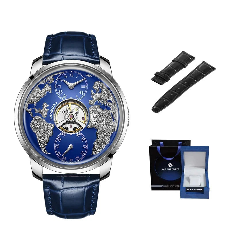 HANBORO World Time Automatic Watch