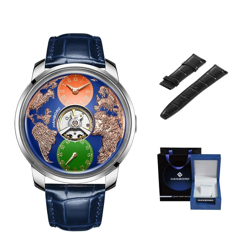 HANBORO World Time Automatic Watch