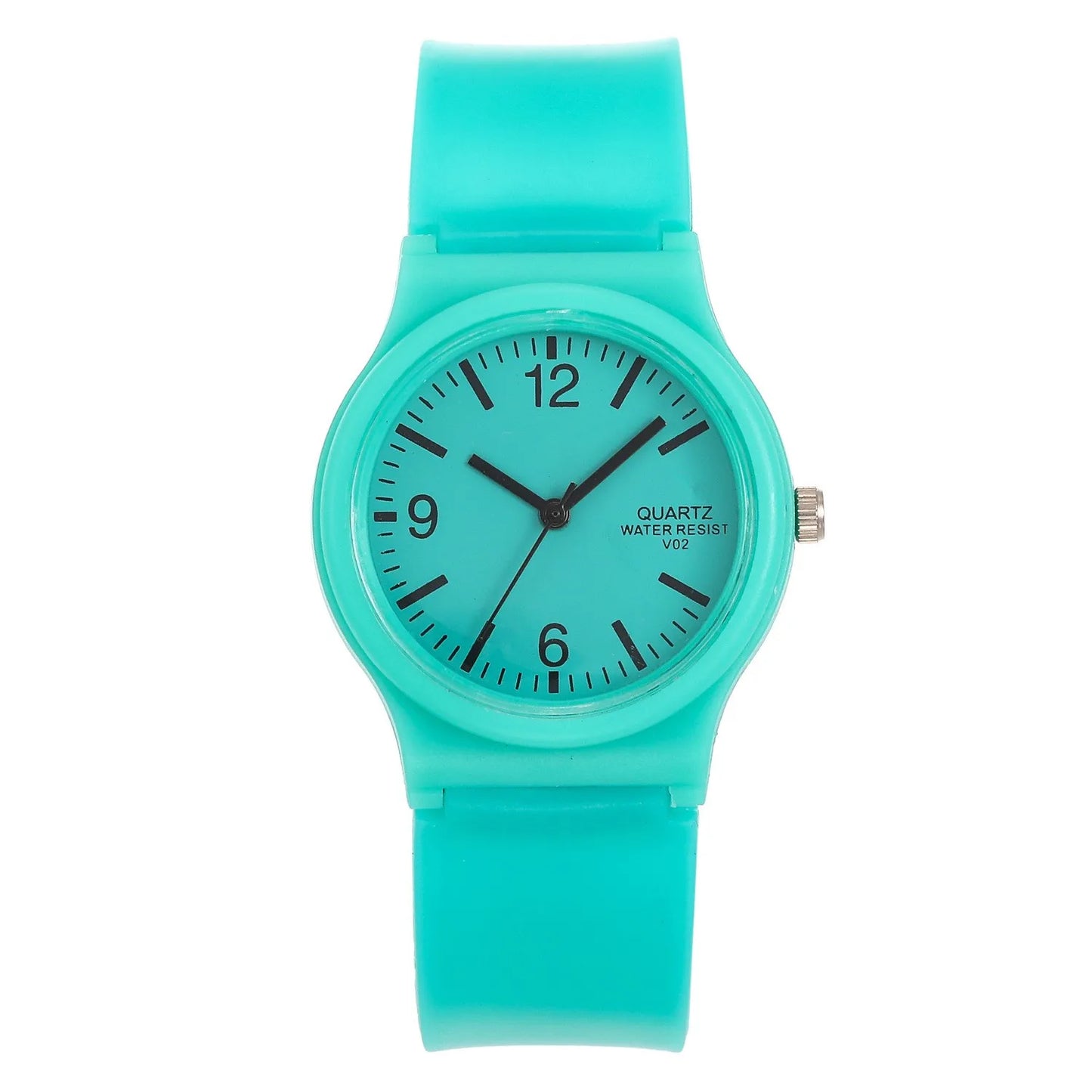 Luxury Women Quartz Watch with Silica Gel Strap.