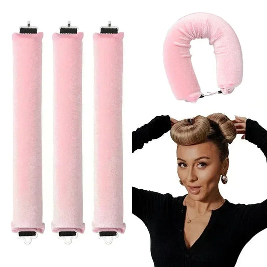 Heatless Hair Curlers. Styling Rollers.