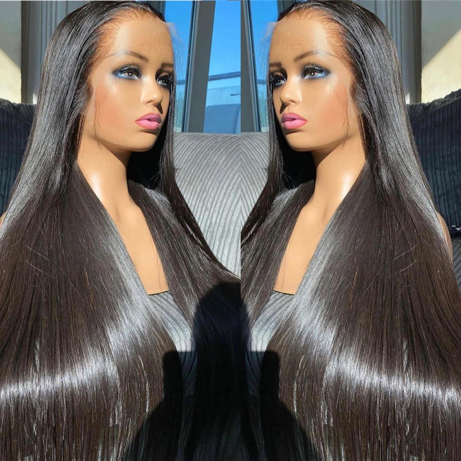 Bone Straight 13x4 Transparent HD 180 Density Brazilian Hair.