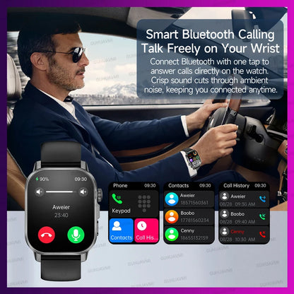 2026 Women’s Health Smartwatch – ECG & HRV, BP, SpO₂, Uric Acid & Bluetooth Call