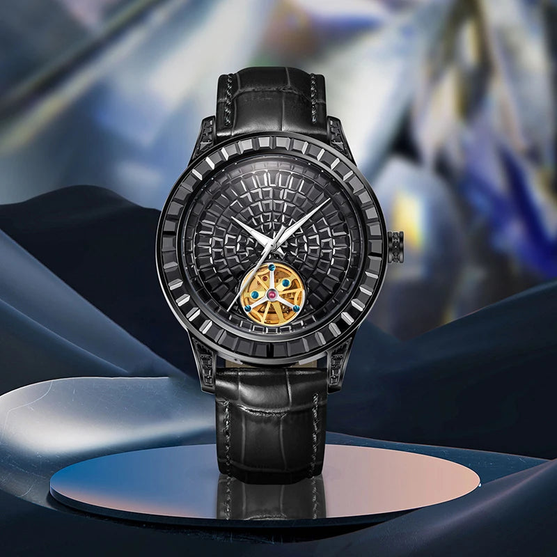 Haemmer Jacob Tourbillon Leather Watch