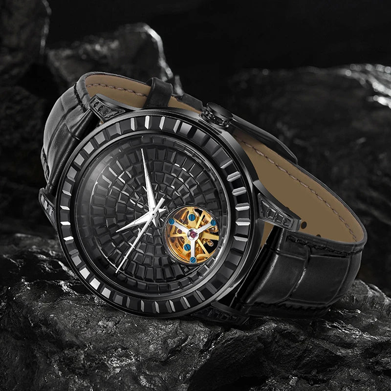 Haemmer Jacob Tourbillon Leather Watch