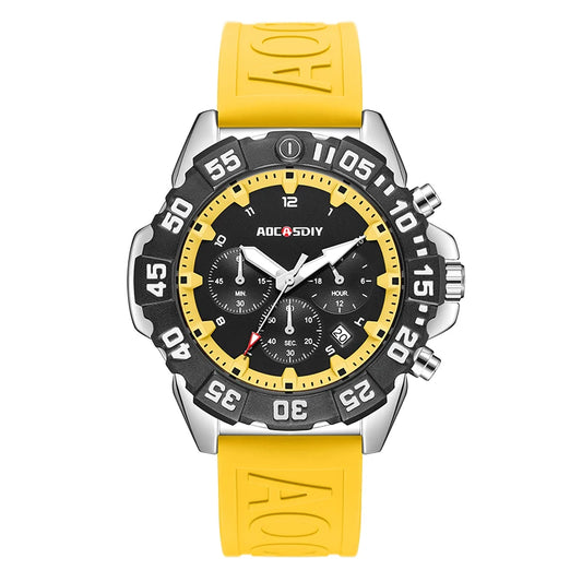 High Quality Multi-Functional Watch with Silicone Belt.