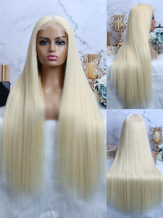 613 Blonde Vietnamese Raw Straight HD Lace Frontal Wig