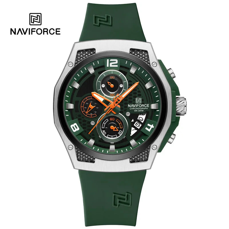 High Quality Luxury Original Men Watch with Silicone Strap.