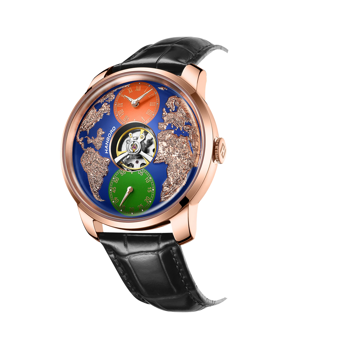 HANBORO World Time Automatic Watch