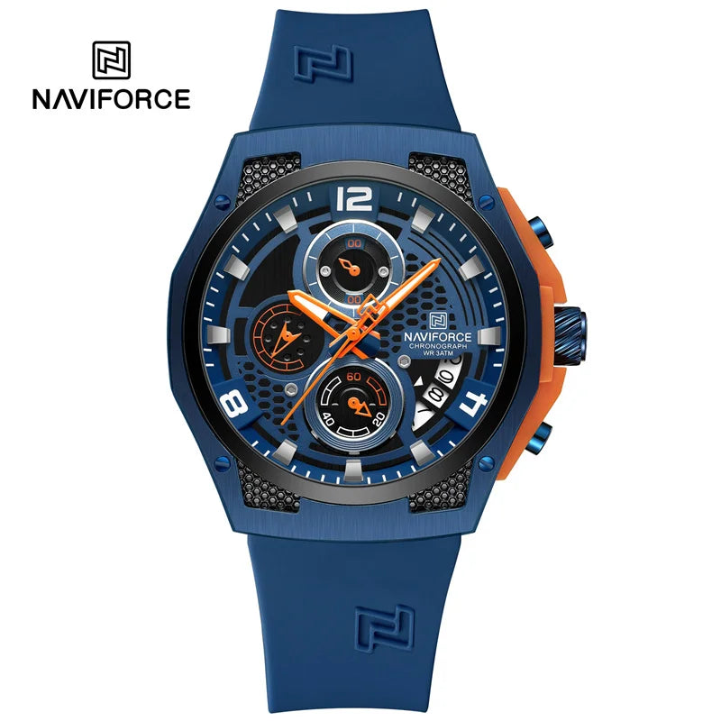 High Quality Luxury Original Men Watch with Silicone Strap.