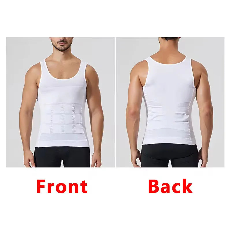 Men Body Shaper and Undershirt Compression Vest.