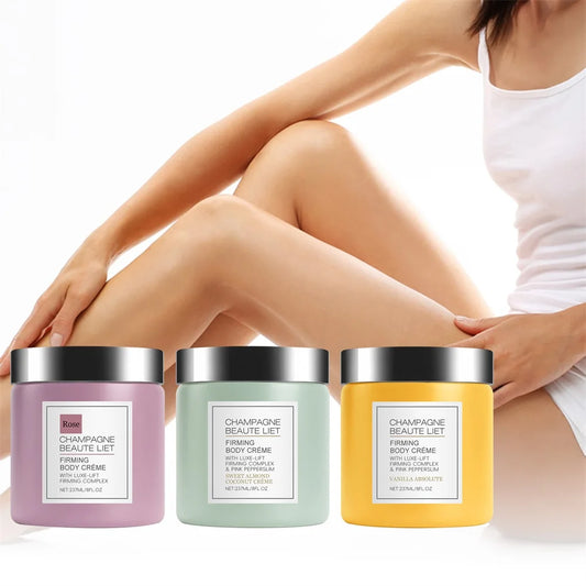 Champagne Firming Body Cream with Pepperslim – Daily Hydrating Tightening Lotion - Maison Novaire
