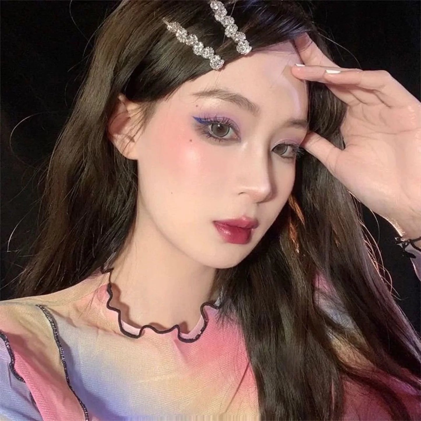 Shiny Rhinestone Barrettes – Luxury Silver Hair Clips - BLAKESTORE-NG