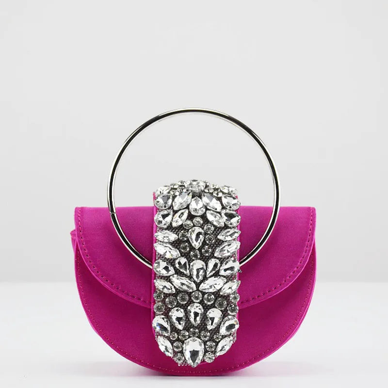Shiny Rhinestone Clutch Purse. - Maison Novaire #