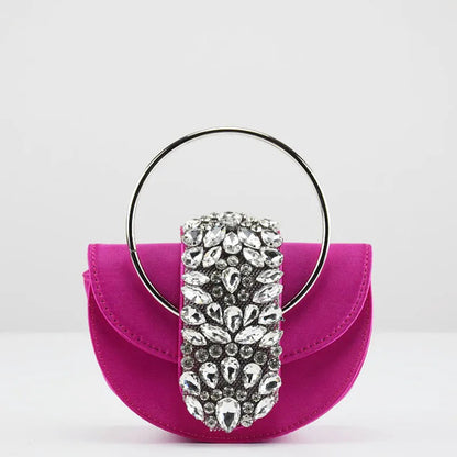 Shiny Rhinestone Clutch Purse. - Maison Novaire #
