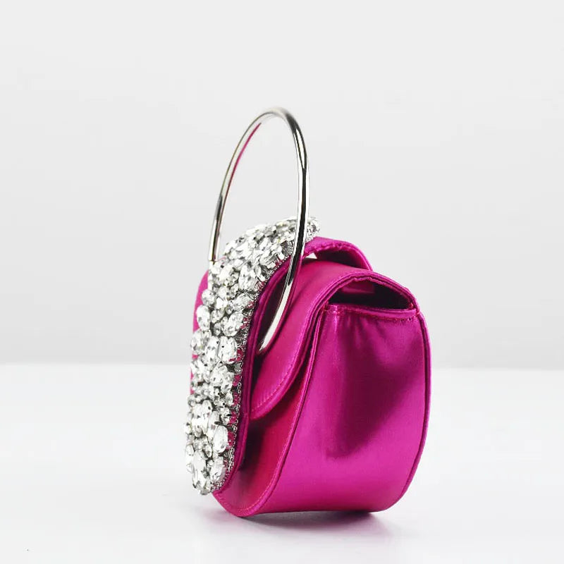 Shiny Rhinestone Clutch Purse. - Maison Novaire #