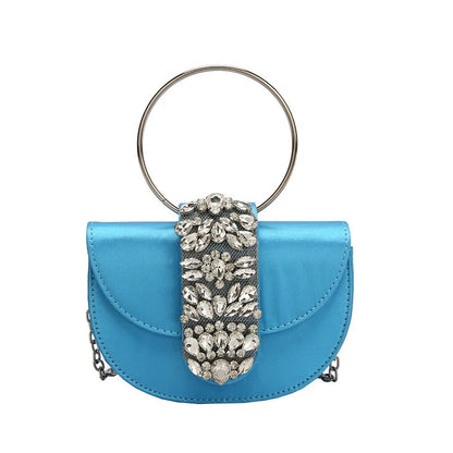 Shiny Rhinestone Clutch Purse. - Maison Novaire #