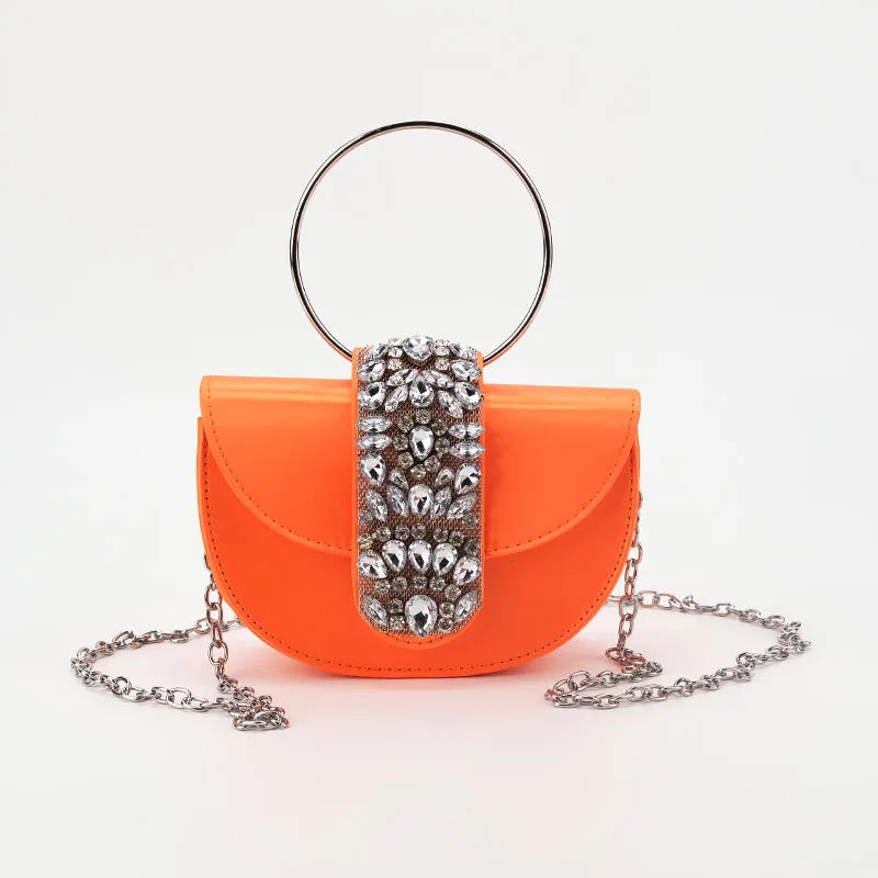 Shiny Rhinestone Clutch Purse. - Maison Novaire #