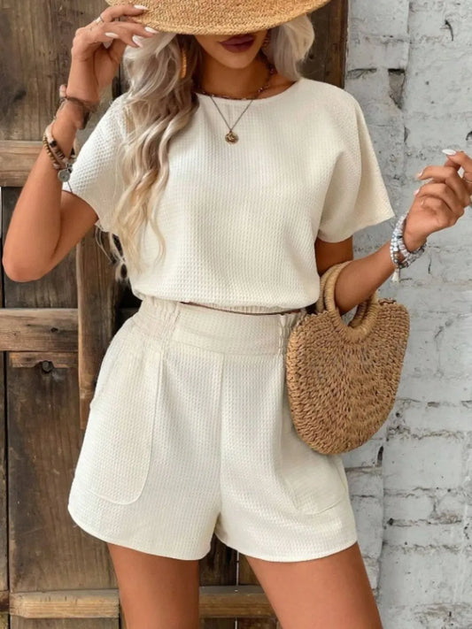 Short Sleeve Top and Shorts Set - BLAKESTORE-NG
