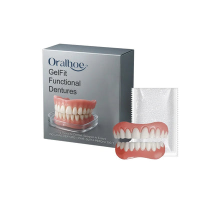 Silicone Dentures Full Set 2026 | Soft Temporary Teeth Tooth Loss Solution - Maison Novaire