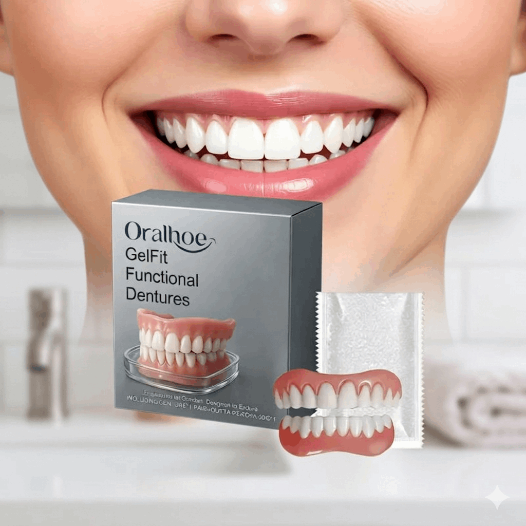 Silicone Dentures Full Set 2026 | Soft Temporary Teeth Tooth Loss Solution - Maison Novaire