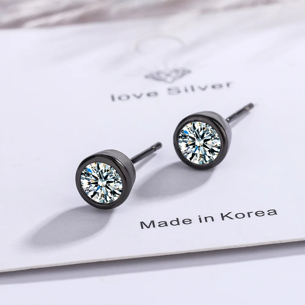 Silver Stud Earrings 925 For Women - BLAKESTORE-NG
