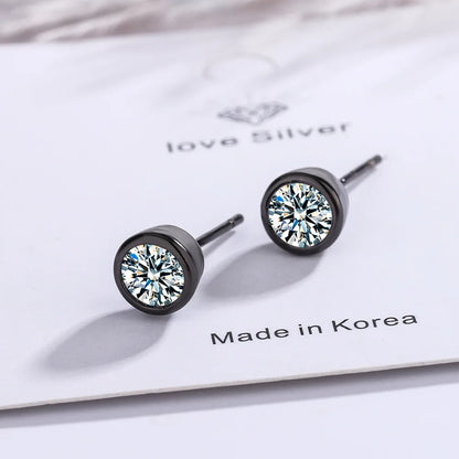 Silver Stud Earrings 925 For Women - BLAKESTORE-NG