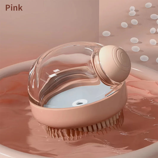 Soap-Dispensing Silicone Dog Bath Brush - Maison Novaire #