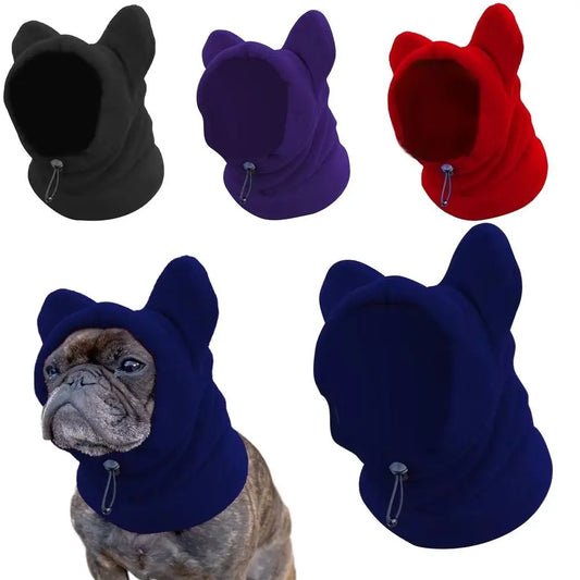 Soft Dog Fleece Bat Hat – Warm Winter Pet Headwear - Maison Novaire