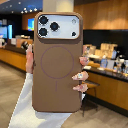 Solid Color Liquid Silicone Magsafe Wireless Charge Cover. - Maison Novaire #