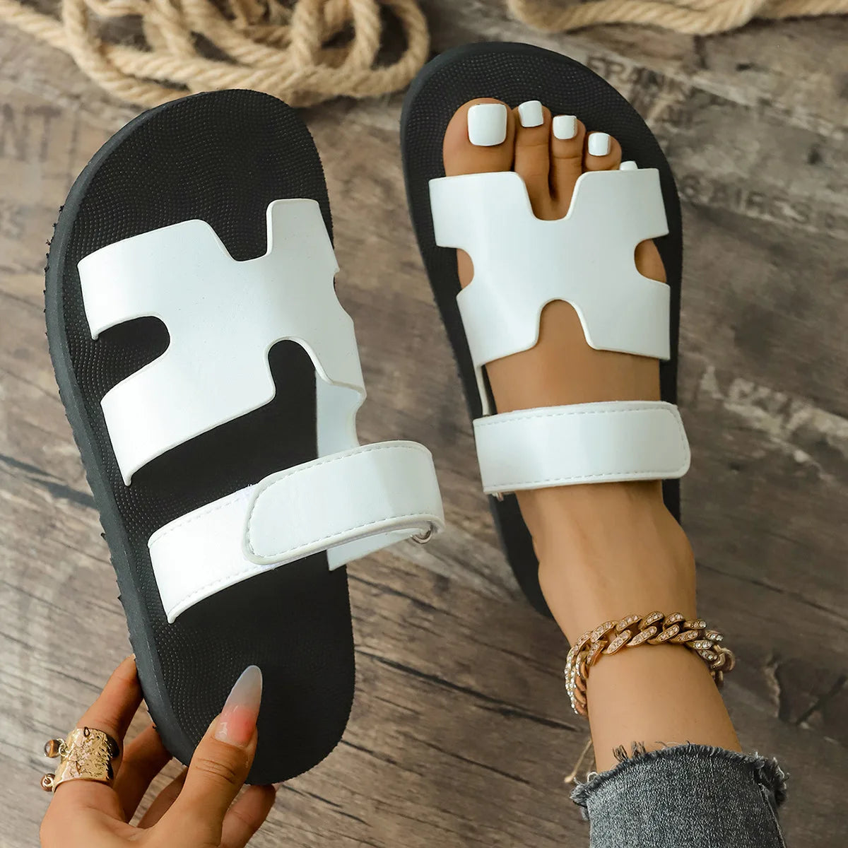 Summer Thick bottom Sandal Slippers. - Maison Novaire #