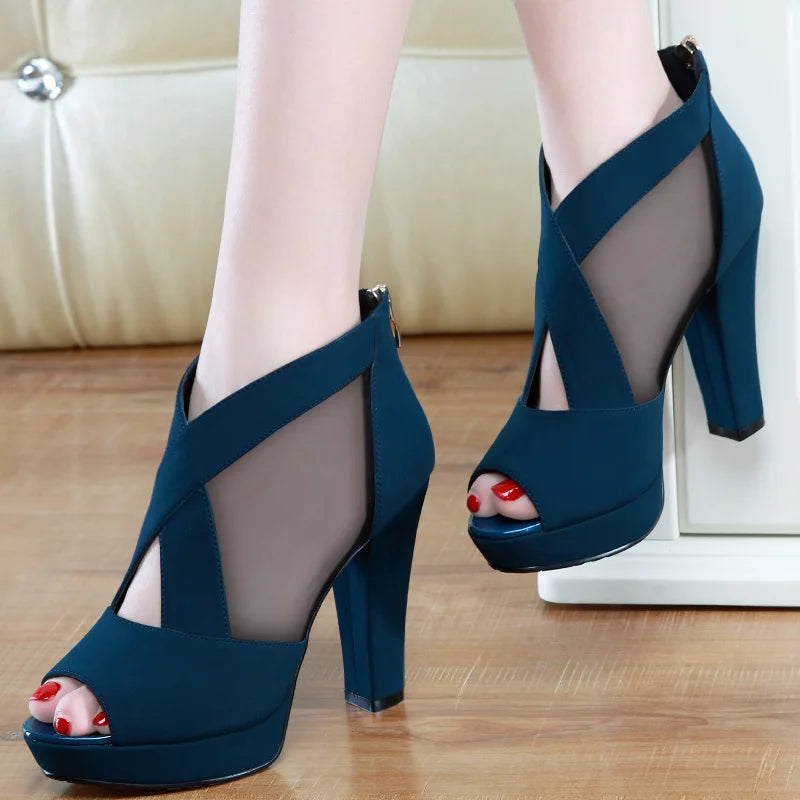 Summer Women High Heel Shoes. - Maison Novaire #
