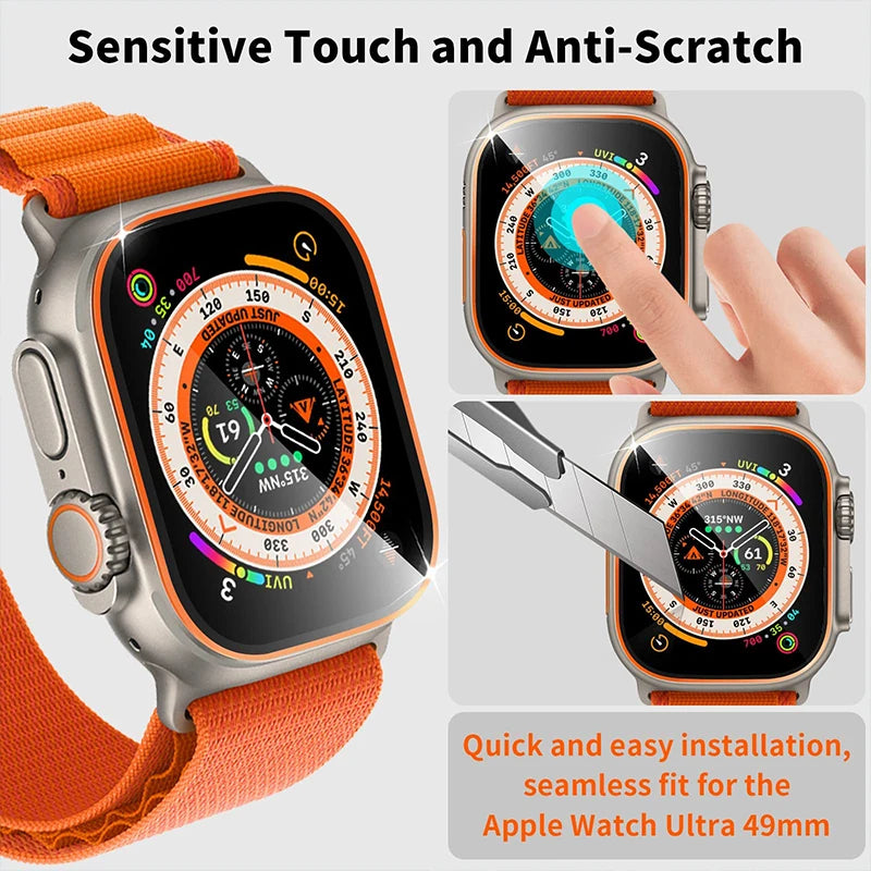 Tempered Glass for Apple Watch Ultra 49mm HD Screen Protector. - Maison Novaire #