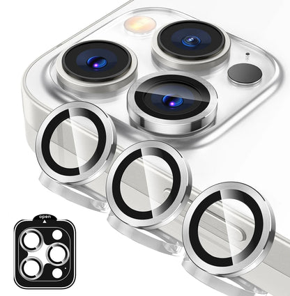 Titanium Gray Metal Tempered Glass Camera Lens Cover - Maison Novaire #