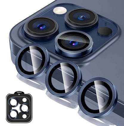 Titanium Gray Metal Tempered Glass Camera Lens Cover - Maison Novaire #